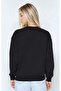 Basic Black Oversize Sweatshirt - 2