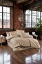 Double Satin Duvet Cover Set - Striped - Satin Fabric - 100% Cotton - 5
