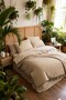 Double Satin Duvet Cover Set - Striped - Satin Fabric - 100% Cotton
