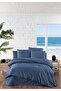 Double Satin Duvet Cover Set - Striped - Satin Fabric - 100% Cotton - 5