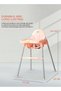 2 in 1 Baby High Chair for Kids 2-height adjustable with tray, footrest, stand & 5-point safety belt - 4