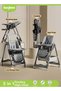 3-in-1 baby high chair with 8 Height Adjustable , footrest, tray, recline, safety belt & wheels