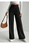 Women's Black Extra High Waist Wide Leg Sweatpants - 3