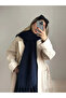 وشاح Pinterest ذو ملمس ناعم باللون الأزرق الداكن - 3