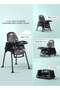 Convertible Baby high chair with tray, wheels, safety belt, adjustable height & footrest for kids - 8
