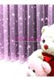 Star Pattern Pink Color Children's Room Tulle Curtain 1X2.5 Dense Pleats Will Change the Atmosphere of Your Room. The Sample Fabric Is 30X28 in Size. - 5
