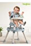 6-in-1 Baby High chair with 2 height Adjustable, 5-point belt, tray, study table & chair for Baby - 2