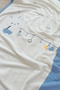 Baby Boy Double Layer 100% Cotton Natural Combed Cotton Blanket Stl7156 - 5