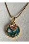Gold Color Pearl Flower Tiny Necklace (45 cm) - 4