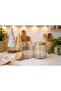 2-Piece 800 ml Glass Jar with Wooden Beech Lid Vacuum Turkish – Filter – Granulated Coffee Set - 5