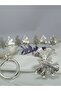 12-Piece Napkin Ring Napkin Holder Accessory Tableware Kitchen Display Holder Dowery Napkin Holder Gold Silver Metal