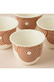 Geometric Print Bone China 4-Piece Kahwa Cup Set with Teapot - 6