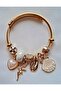 Silver Model Stylish Bracelet with Pearl and Mussel Charm White - 4