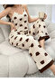 Women's Spaghetti Strap Patterned Pajama Set - 4