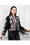 Short Cashmere Jacket with Long Sleeves and Ethnic Pattern Embroidery - 2