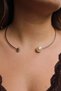 Vip Choker Pearl Stone Necklace Metal Chocker Accessory 40cm - 7