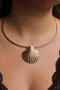Vip Oyster Choker Necklace Metal Collar Accessory 40cm Florya Necklace - 5