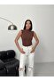 Women's Black White Cream Dark Brown 4-Pack Sleeveless Bodysuit - 2