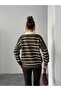 Striped Shirt Collar Knitwear Sweater - 2