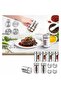 Glass+Steel Salt Shaker Pepper Shaker Pepper Shaker Set of 5 with 3 Different Holes - 2