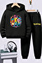 Pokemon Printed Children's Premium Sweatshirt Set 2-Piece Set Hoodie Bottom Top Set