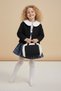 Mimiğimin Cicileri 4-Piece Girl's Set with Suede Jacket and Bag - Black - 2