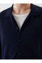 Vizyon New Season Standard Fit Jacket Collar Men's Knitwear Cardigan - 3