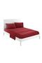 King Bed Sheets Set, 500 TC, 4 Piece, Microfiber, 41 cm Pockets, Wrinkle Free (Red)