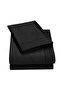 King Bed Sheets Set, 500 TC, 4 Piece, Microfiber, 41 cm Pockets, Wrinkle Free (Black) - 3