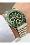 Functional Gold-Green Color Steel Cord Men's Wristwatch Frc2035Mr