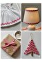 French Lace Ribbon / Rikrak Ribbon Pink 30mm -5 Meters - 3