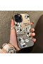 iPhone 15 Pro Max Compatible Silicone Edge Hard Back Anti-Fall Case Mickey Mouse - 4