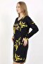 Women's Plus Size Long Sleeve V-Neck Plus Size Tunic Nightgown Cot216411 - 2