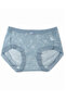 High Waist Lace and Tulle Woven Patterned Women's Panties Set 5-Piece M-L - 4