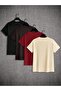4 Pieces Advantage Package Circular Neck T-Shirt - 2
