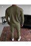 Ottoman Fabric Pocketed Long Sleeve Sweatshirt and Pants from Alt Üst Takım