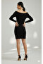 Modaalfa Madonna Collar Stylish Mini Dress - 3