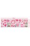 Vintage Love Themed Sticker Set - Retro Designed Romantic Glass Display Case Decoration - 3