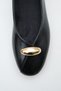 Women's Buckle-Accessory Detail Casual Ballet Flats Black Patent - 5