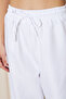 Women's Trend High Waist Elastic White Loose Pants - 5