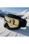 Black Snow Glasses -Black Snowboard Glasses Sport Ski Goggles Antifog Ventilated Uv Protection Sun - 3