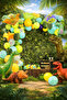 100 Piece Birthday Balloon Concept - Happy Birthday Set Eng-B1089
