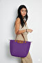 Folding Zippered Large Size Women's Handbag and Shoulder Bag Purple 💜 - 4
