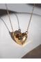 White Zircon Stone Magnetic Heart Necklace