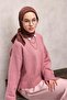Viskose Velora Scarf Pastel Purple Toned Maze Patterned Tok Duruşlu 90X90 - 3