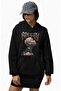 Unisex Brezzy Printed Hooded Sweatshirt, Oversized Chris Brown Themed Hoodie - 2