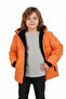 Boy's Fur Lined K Hooded Orange Coat (Water and Windproof) - 3