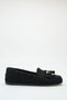 Black Women's Daily Beaded Ballerina Shoes Royal - 2