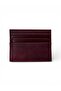 6 Compartment Burgundy Color Card Holder