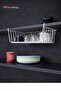 2-Piece Hangable Bathroom Towel Rack Organizer Bathroom Towel Holder Drying Basket Shampoo Holder Hanger - 4